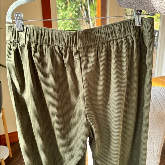Womens Halara Stretch Green Corduroy Pants Large - Picture 5 of 9